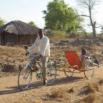 Bike ambulances save lives in remote areas. Photo by Transaid.