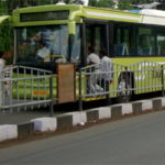 Trial runs launched on the iBus bus rapid transit corridor, Indore, India. Photo by Dario Hidalgo.