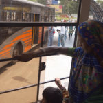 Passengers ride Ahmedabad, India's BRT. Photo by EMBARQ.